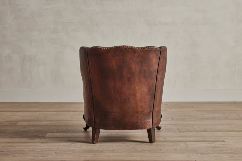 Danish Leather Club Chairs
