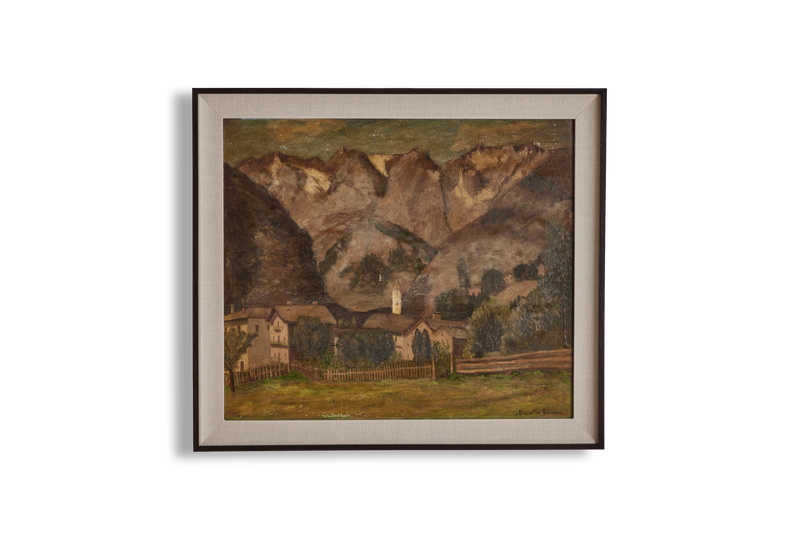 Mountain Village Painting