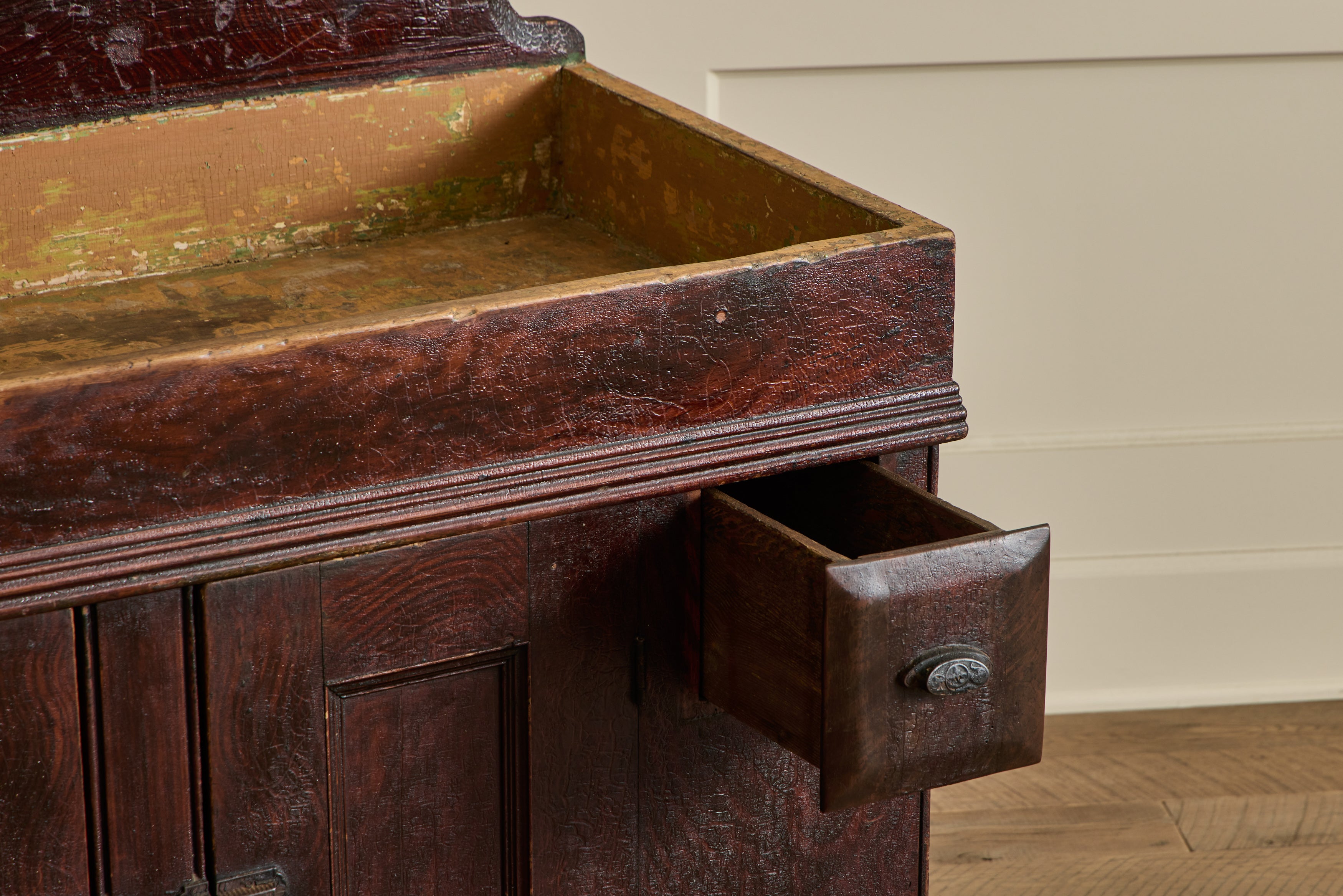 19th Century Painted Dry Sink