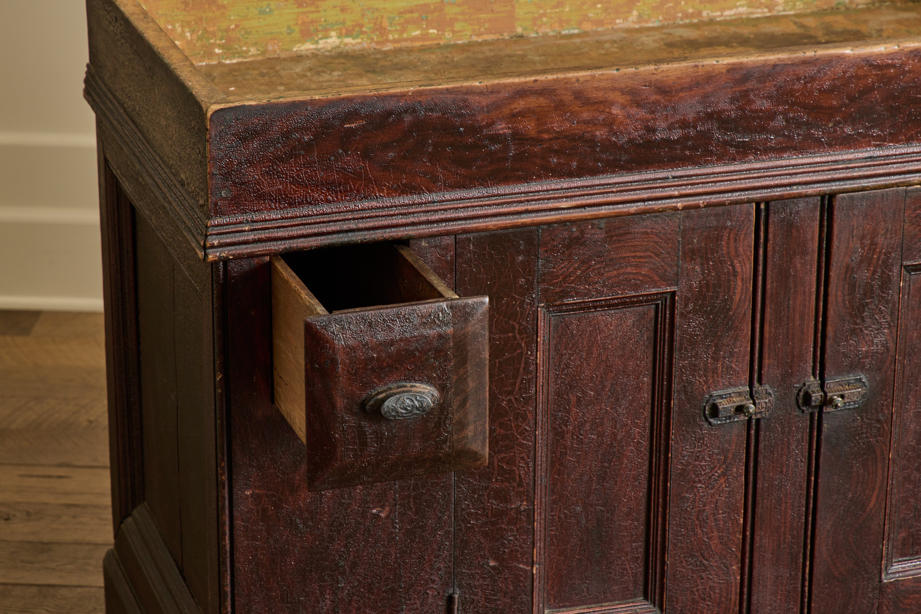 19th Century Painted Dry Sink