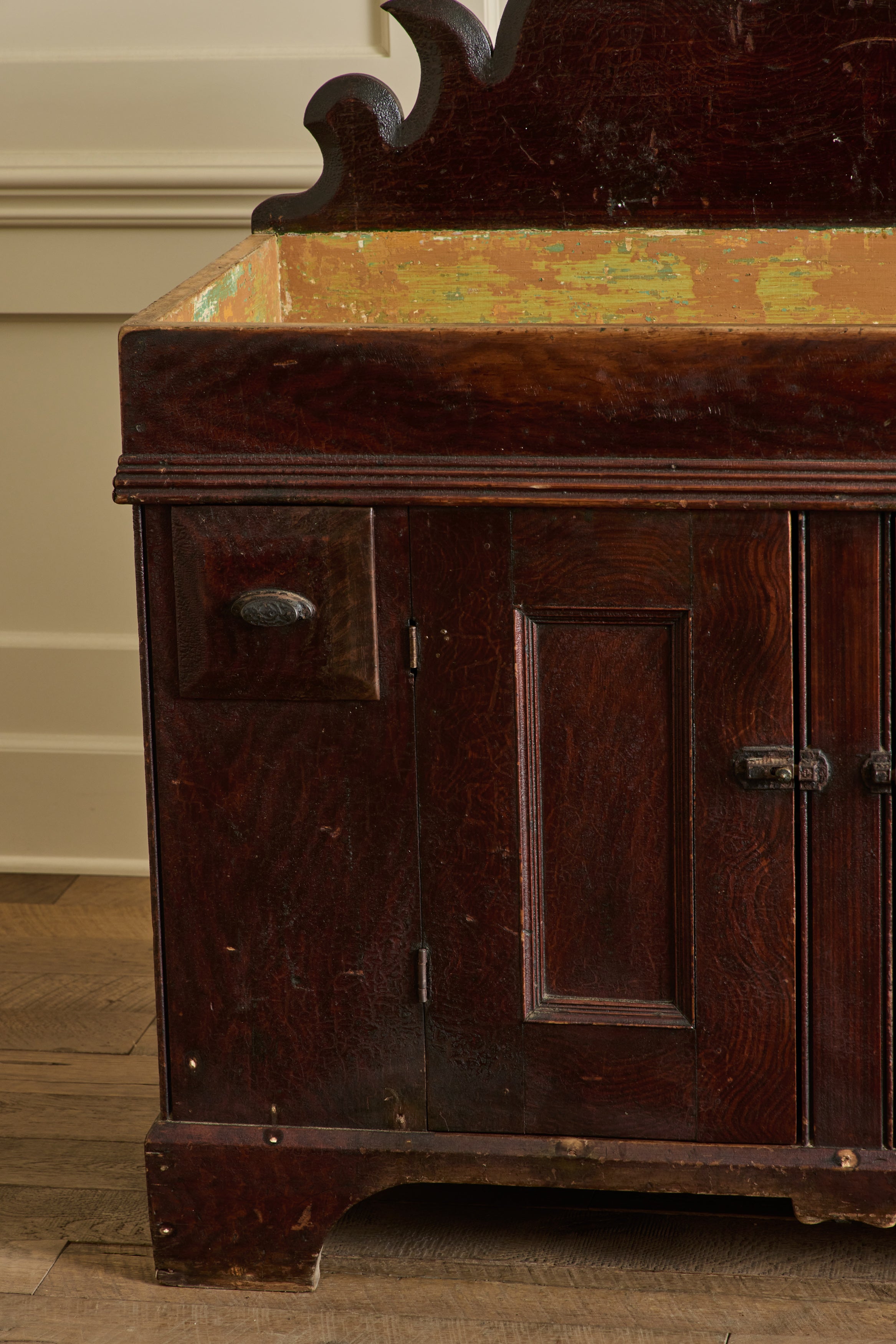 19th Century Painted Dry Sink