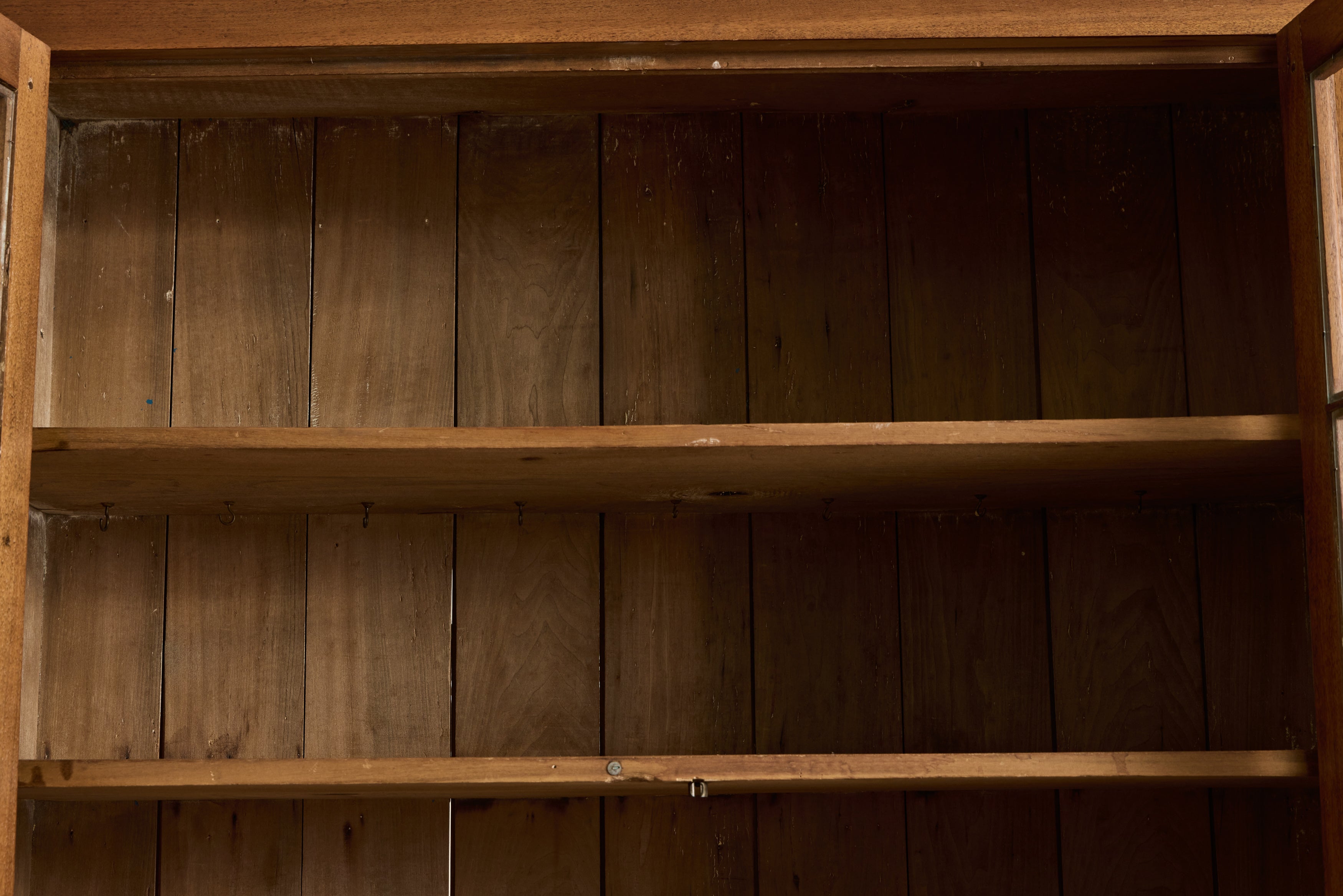Walnut Glass Door Hutch