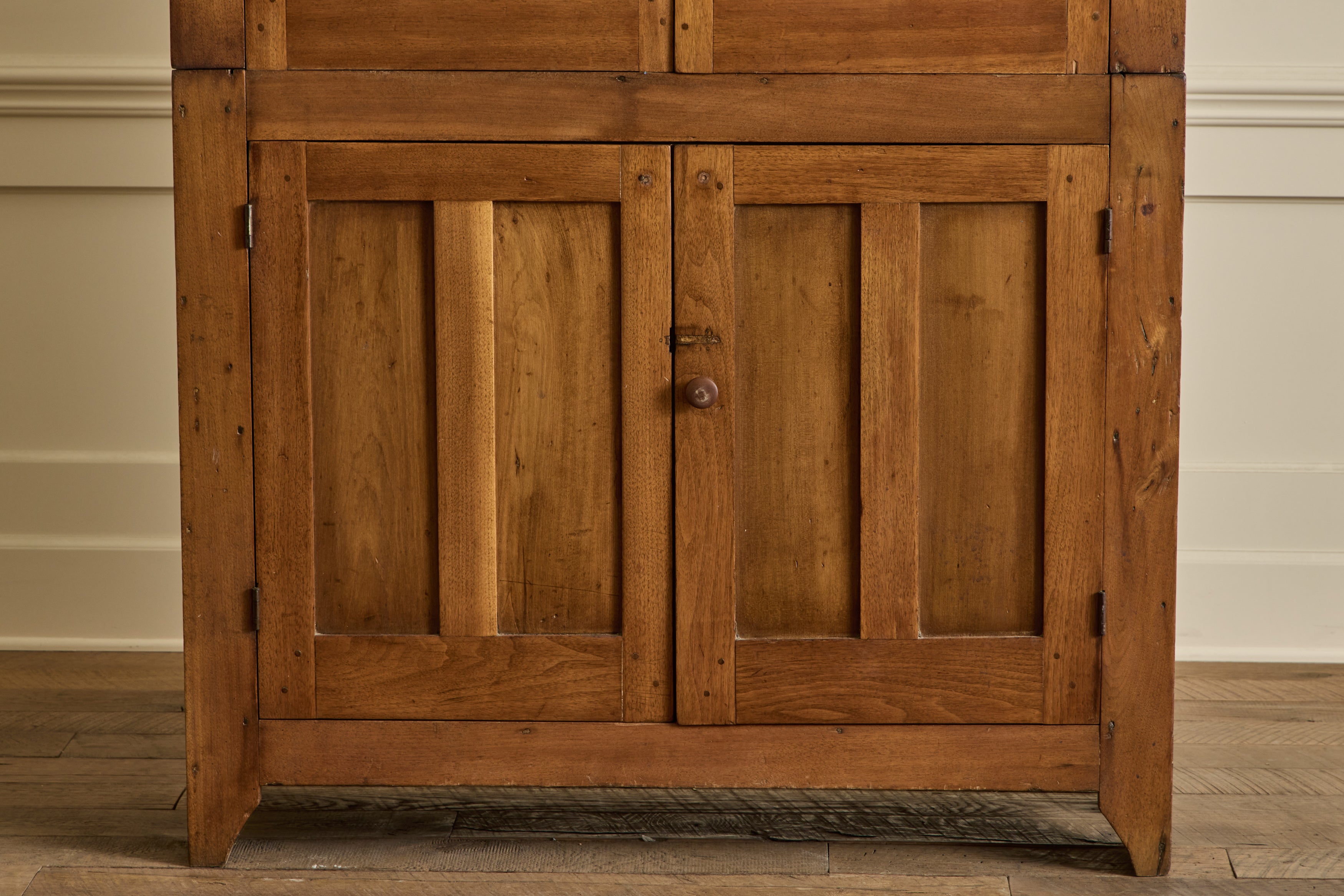 Walnut Glass Door Hutch