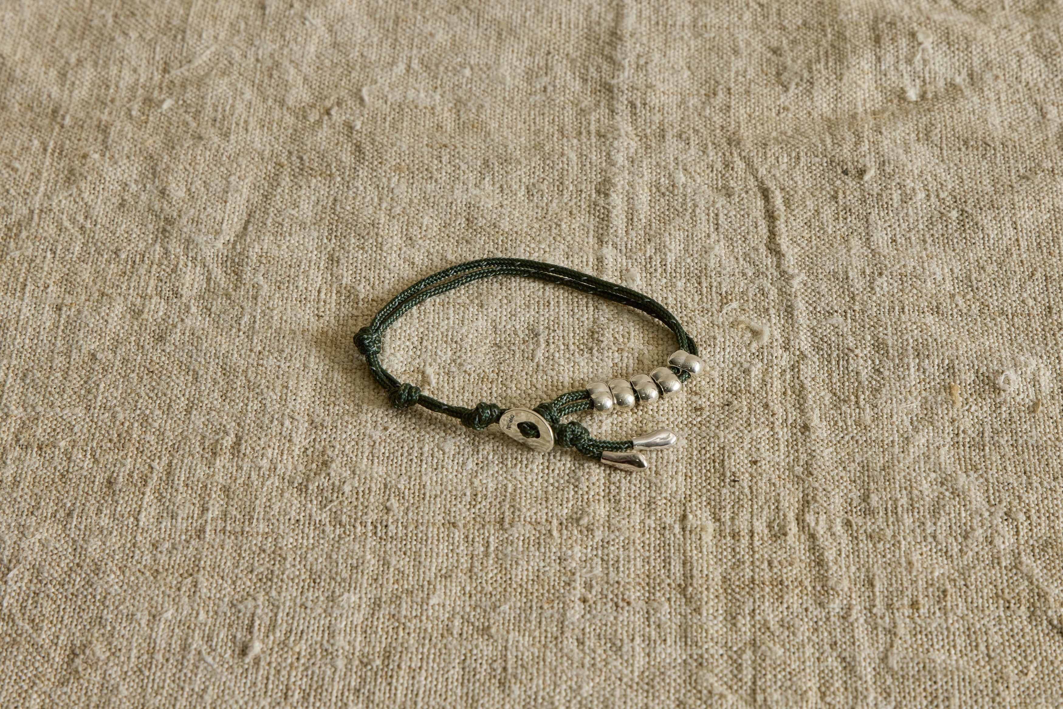 Abacus Single Wrap Bracelet In Green