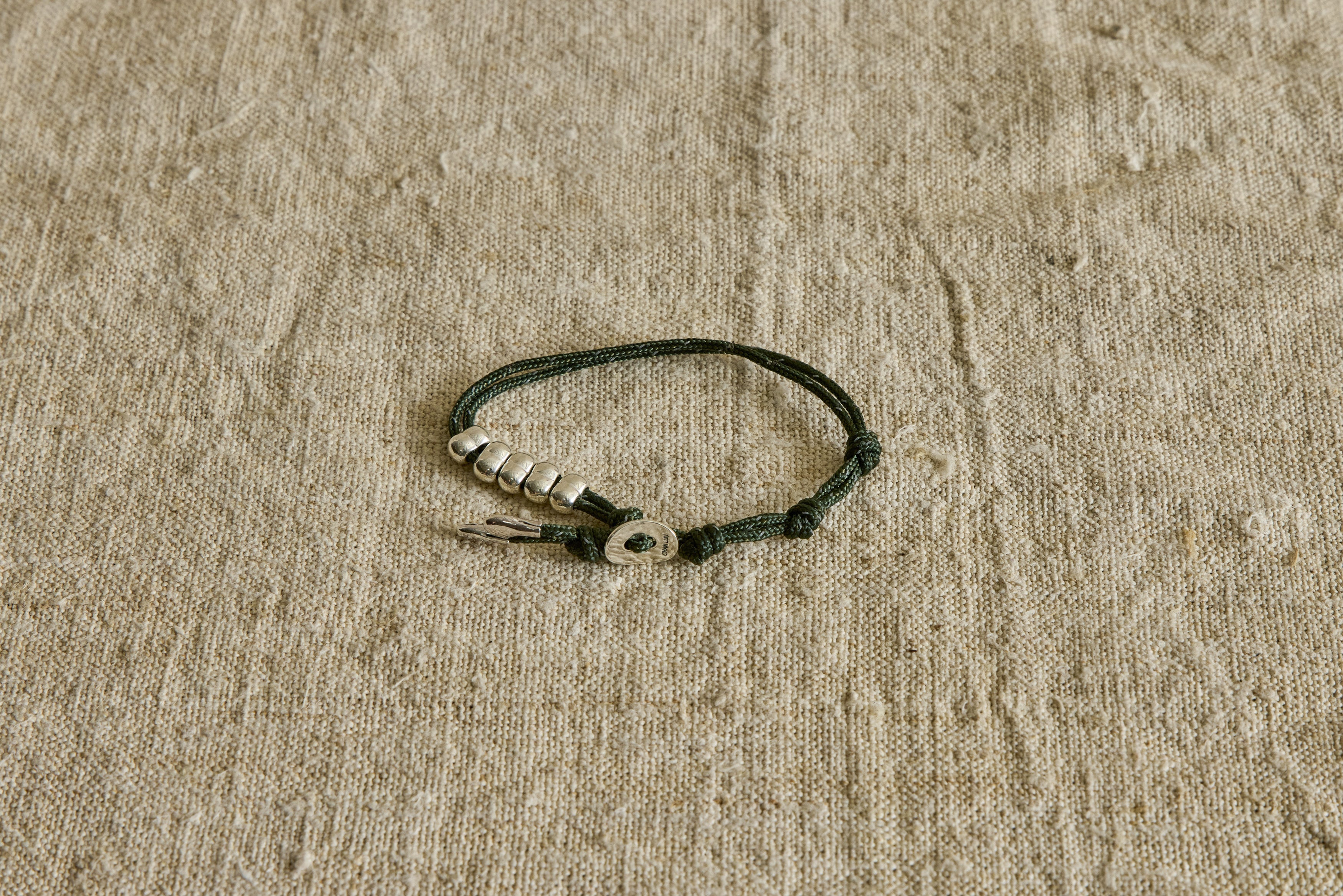Abacus Single Wrap Bracelet In Green