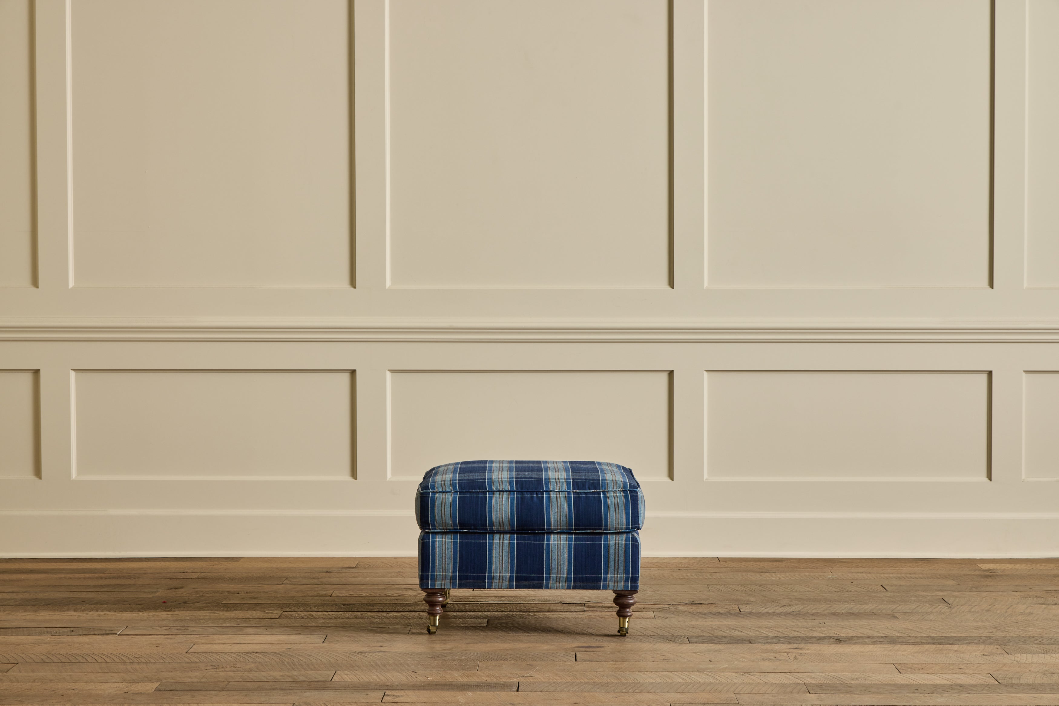 English Roll Arm Ottoman