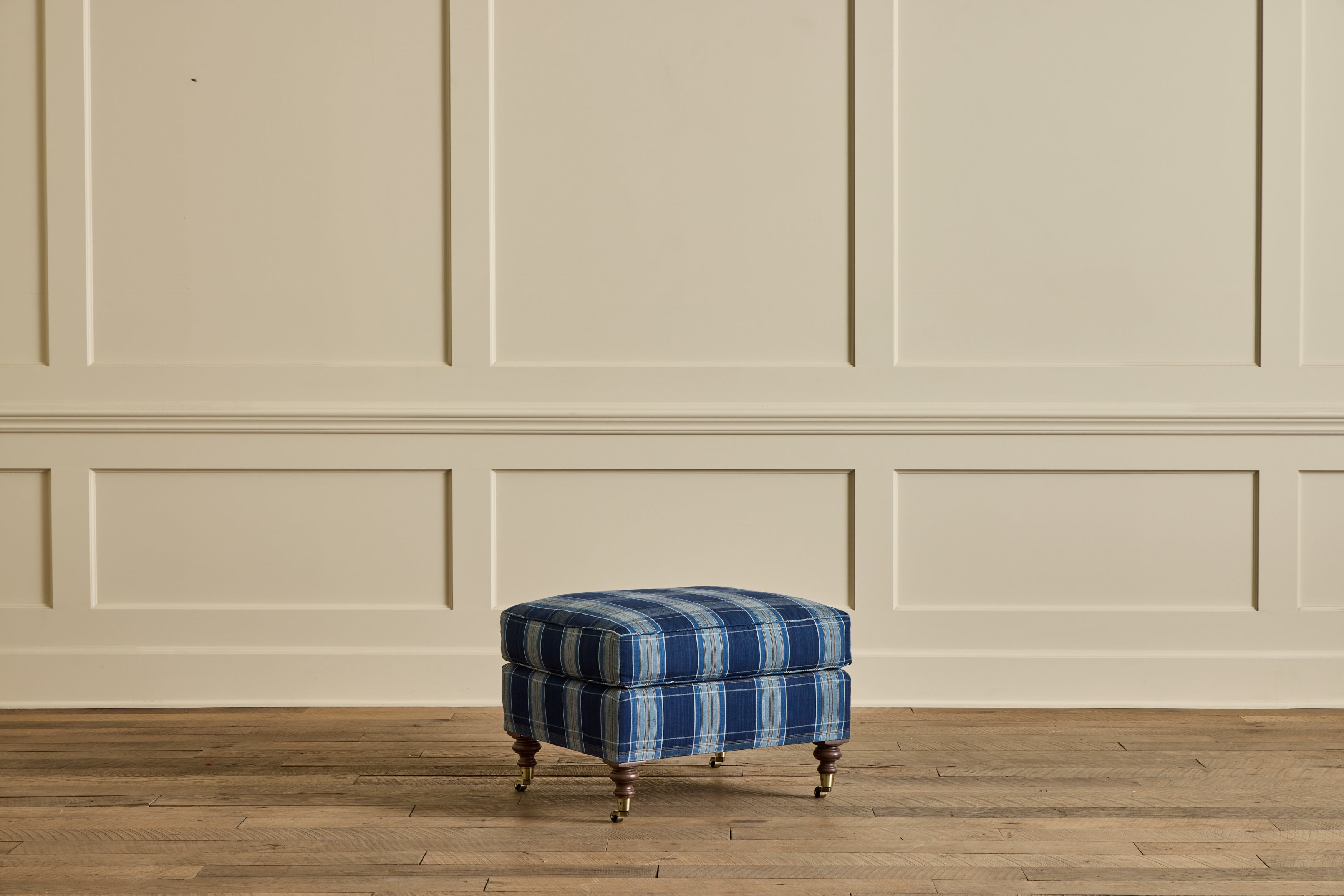 English Roll Arm Ottoman