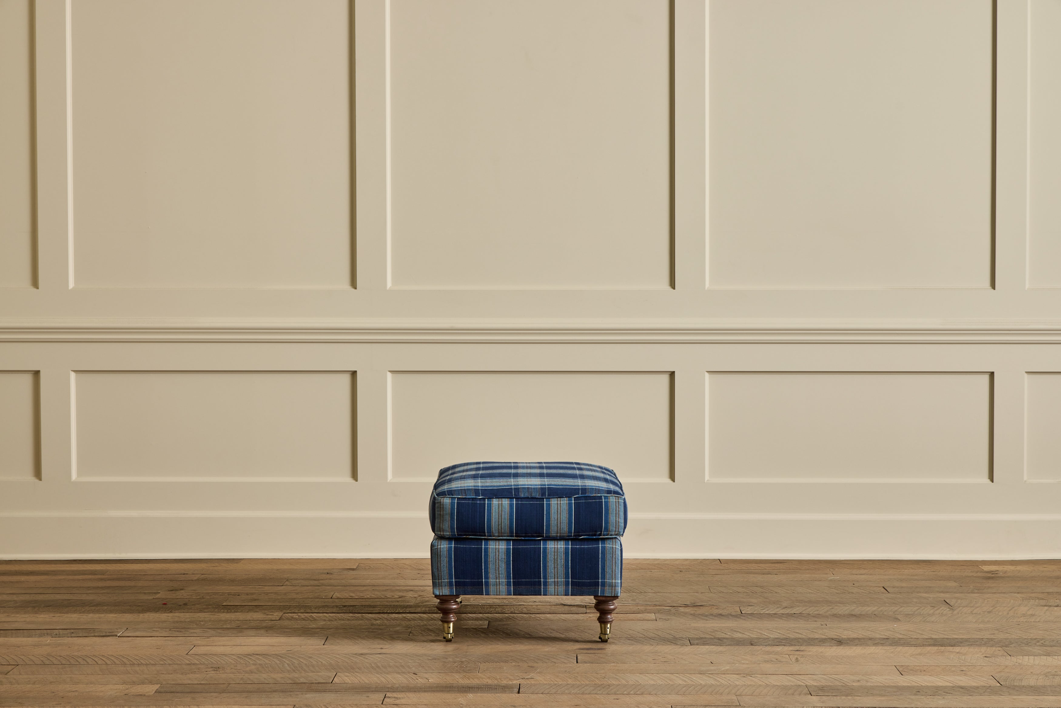 English Roll Arm Ottoman