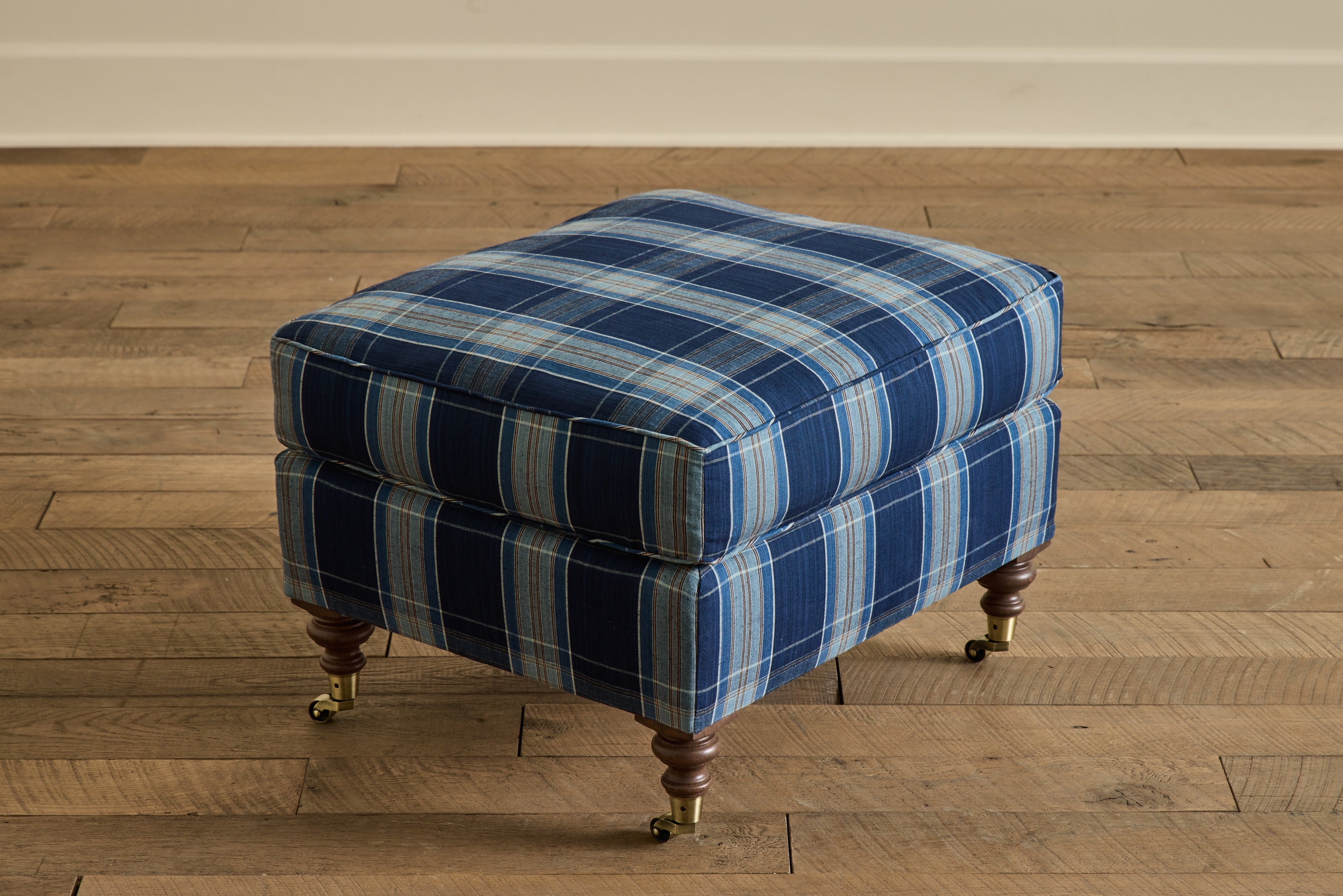 English Roll Arm Ottoman