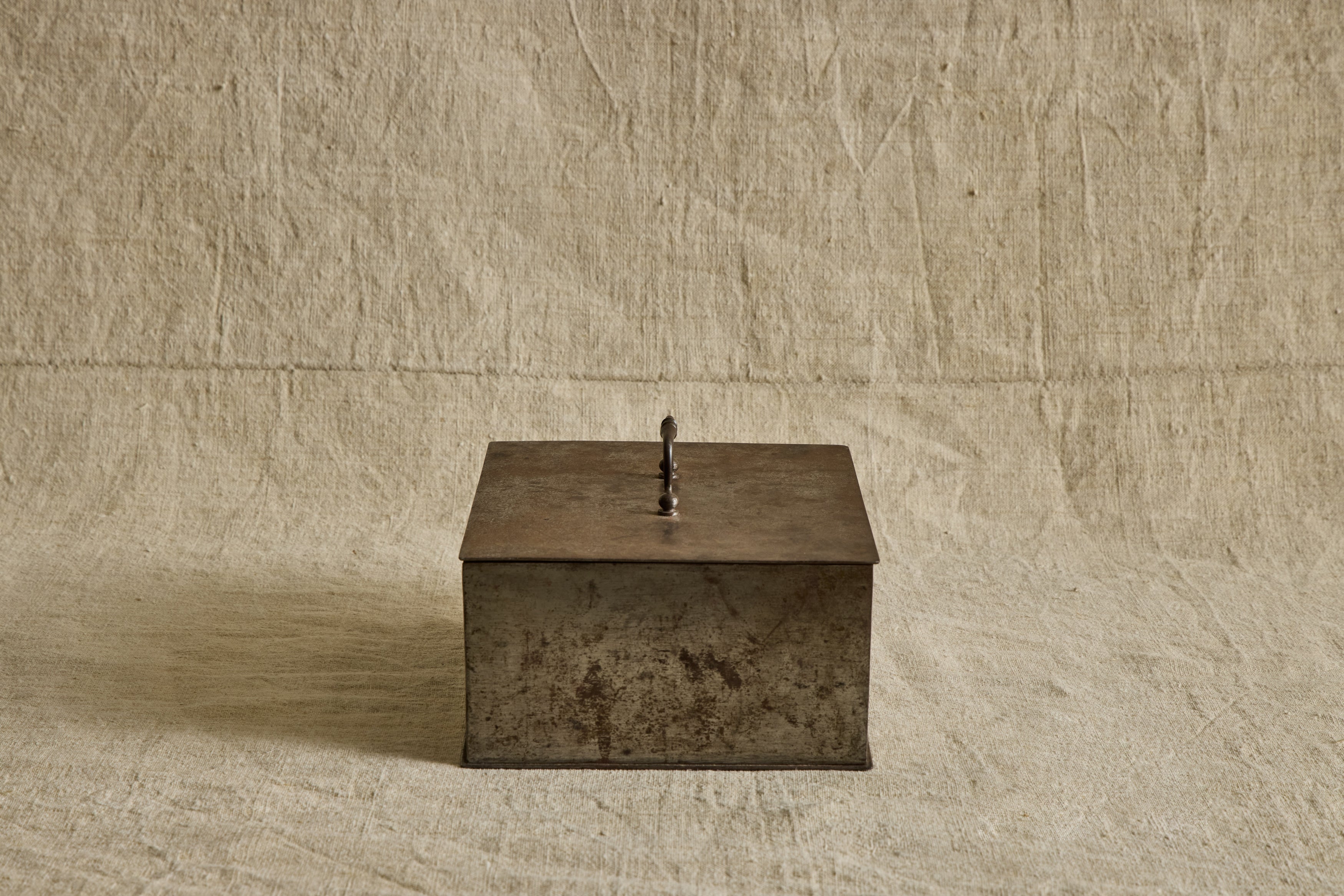 French Metal Lock Box