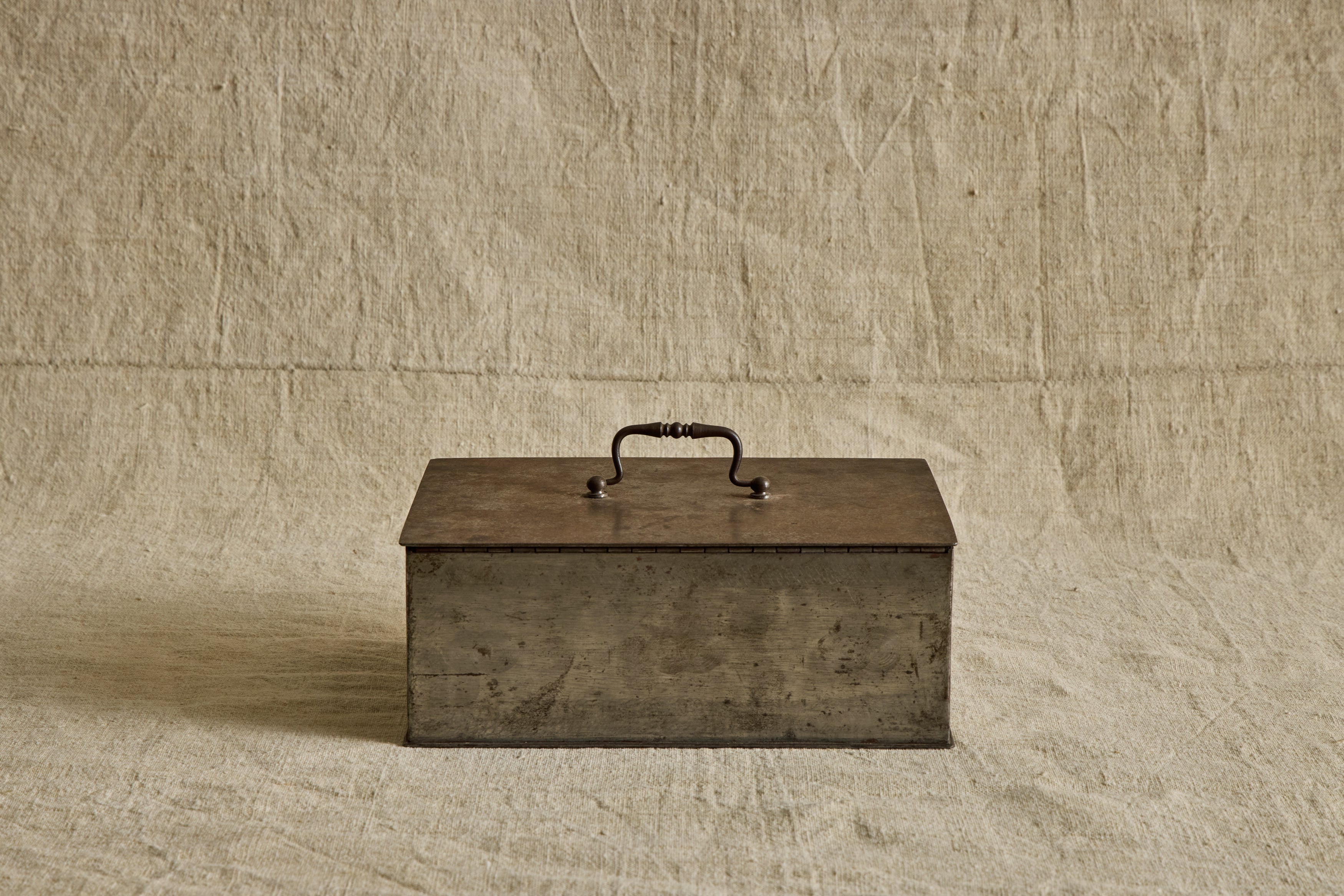 French Metal Lock Box