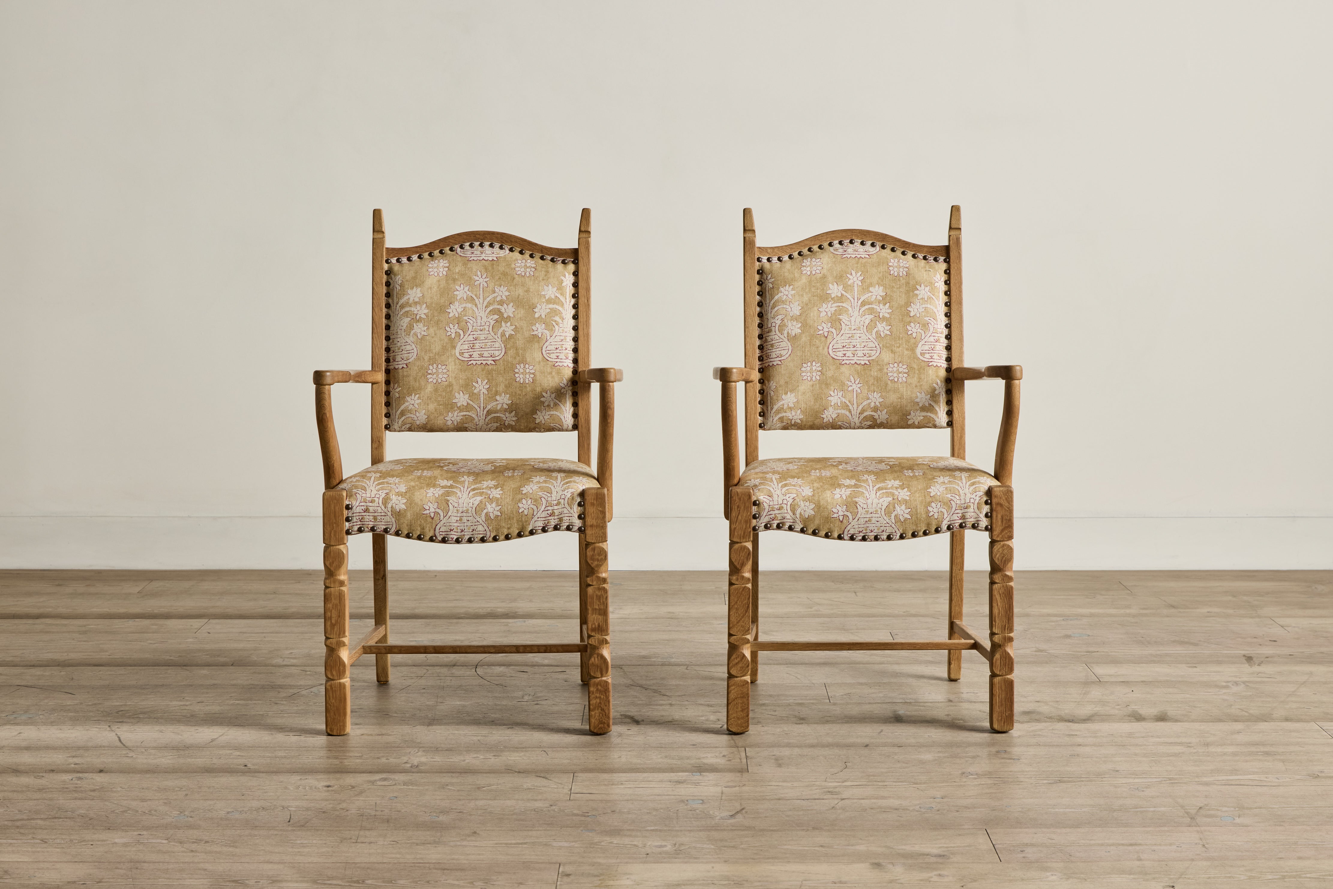 Pair of Susan Deliss Wood Chairs