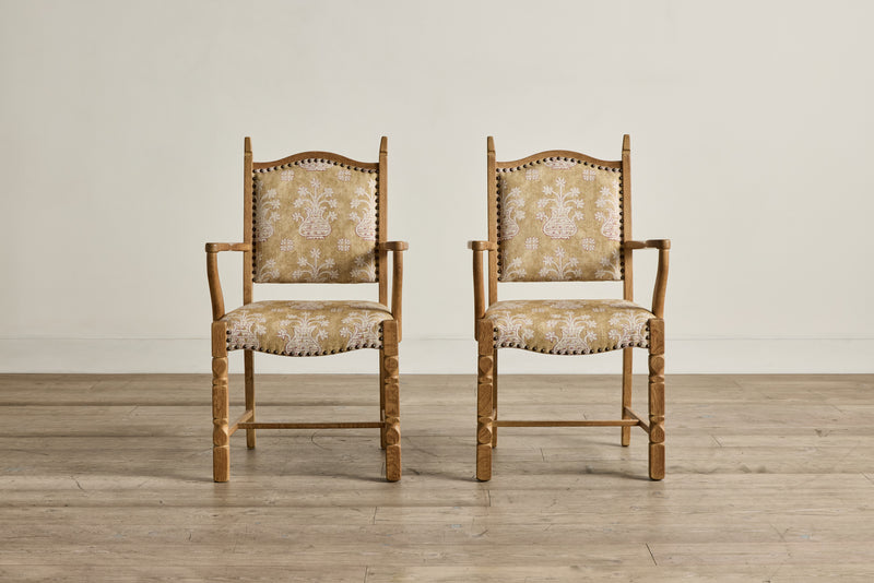 Pair of Susan Deliss Wood Chairs