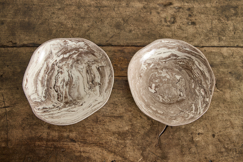 Terre Marbleized Salad Bowl