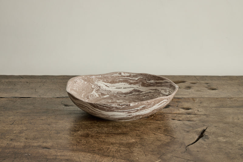 Terre Marbleized Salad Bowl