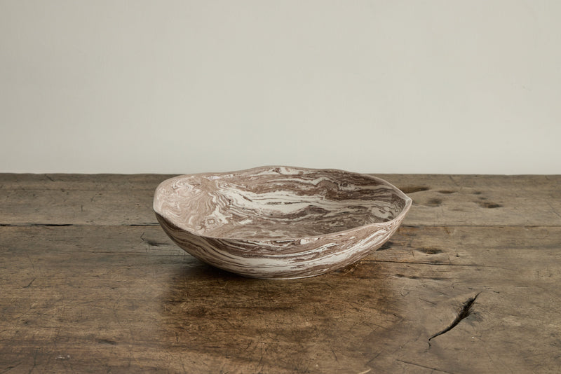 Terre Marbleized Salad Bowl