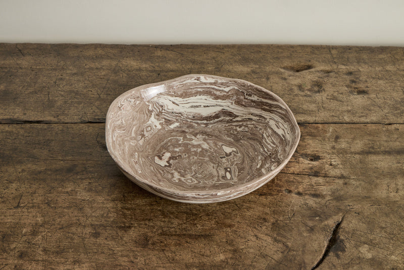 Terre Marbleized Salad Bowl