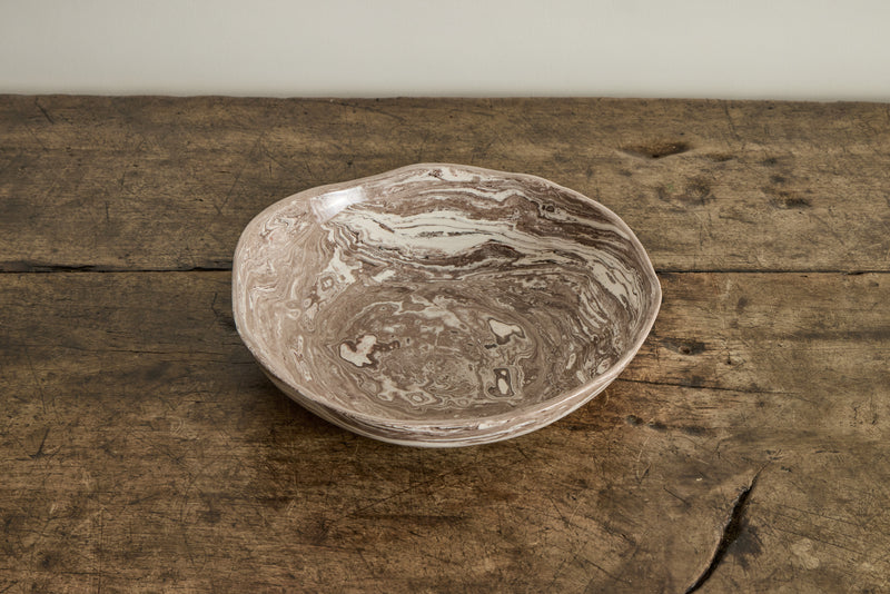 Terre Marbleized Salad Bowl