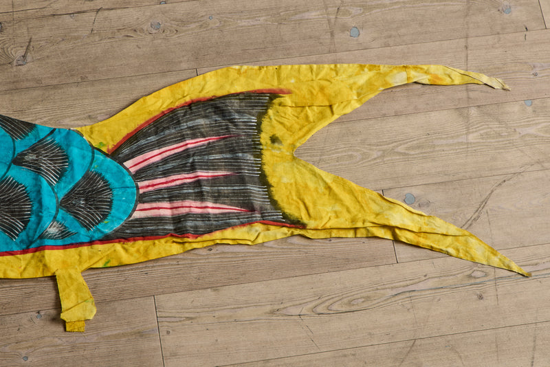 Small Blue Koi Nobori Banner