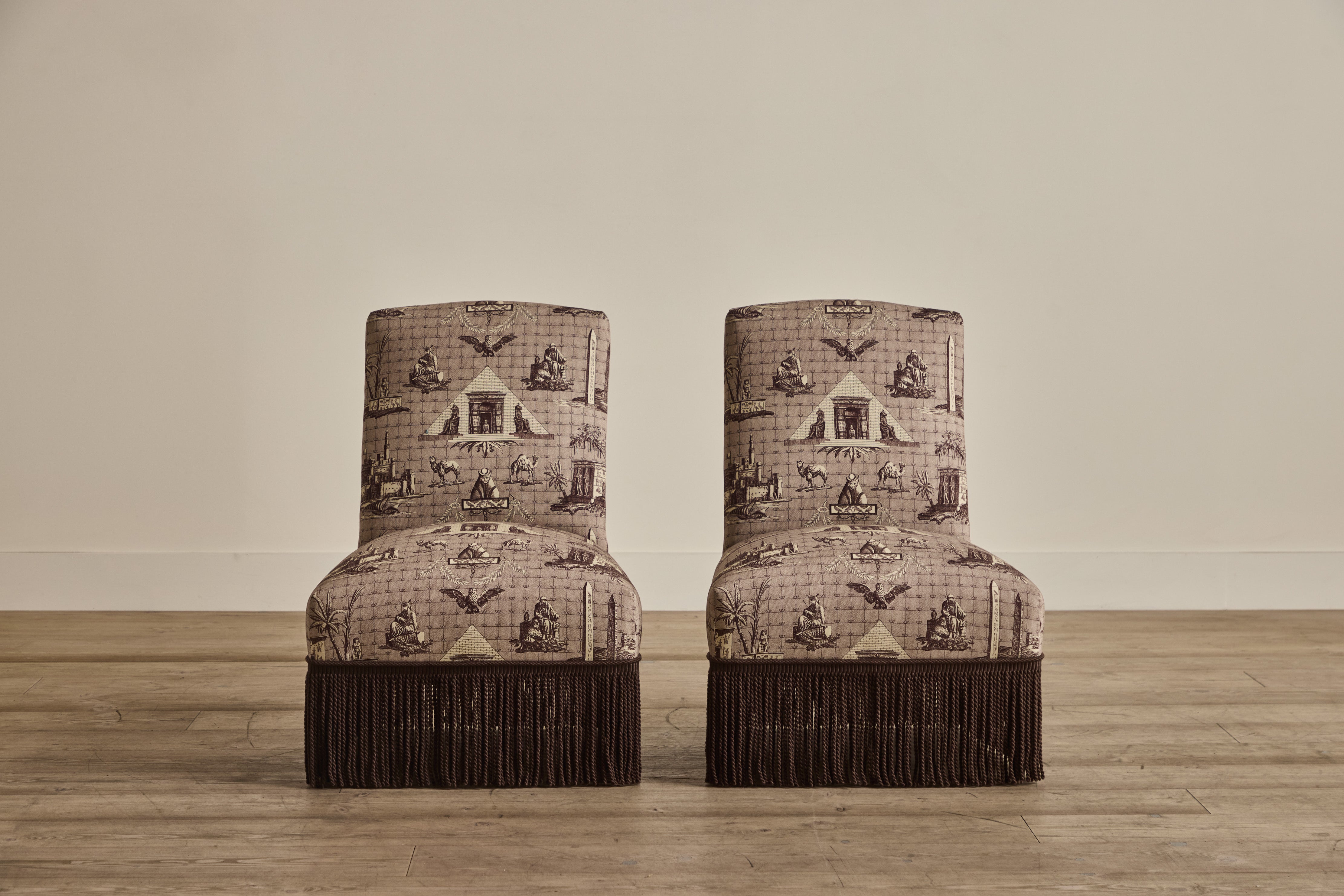 Pierre Frey Slipper Chairs (LA)