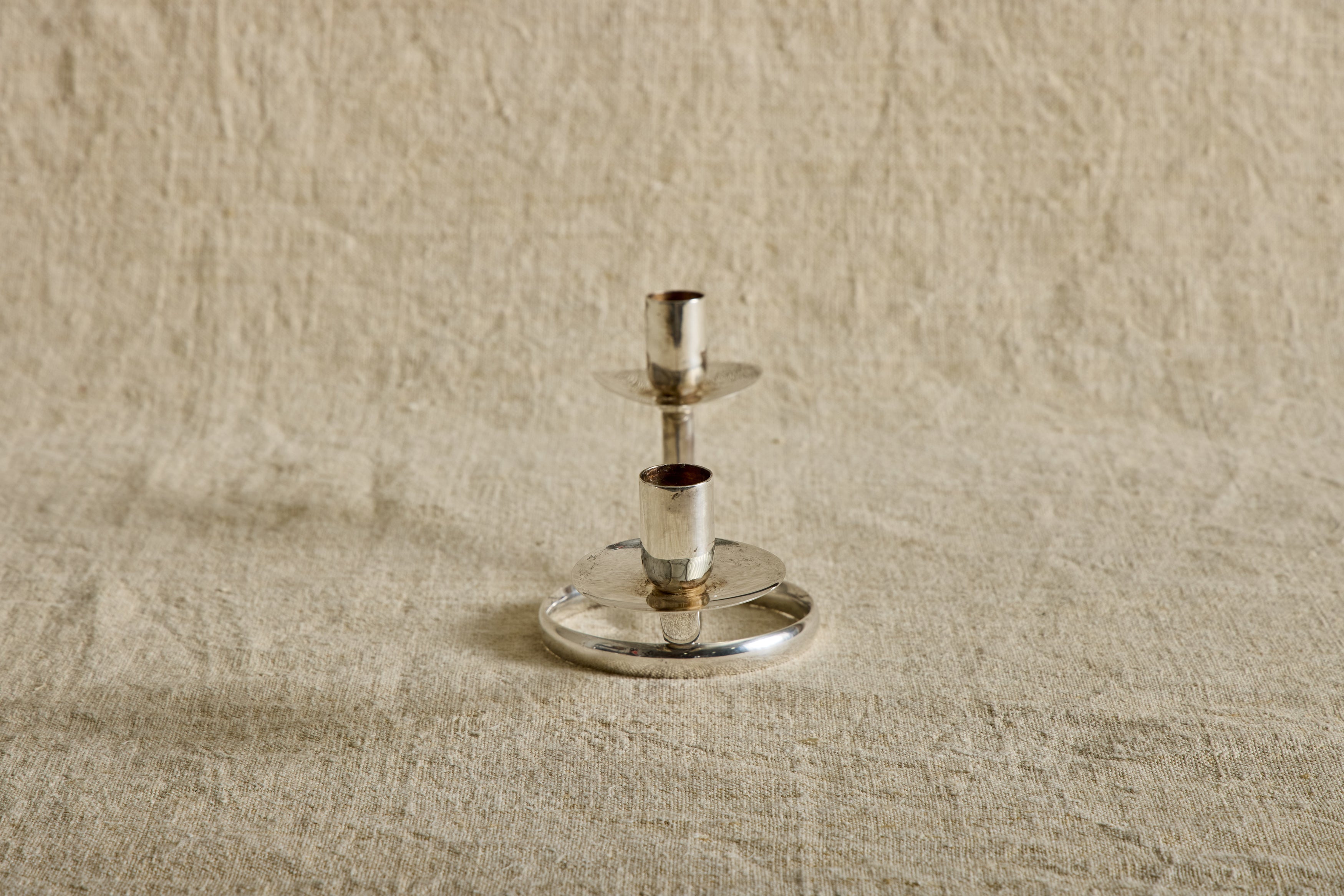 Silver Plated Candlestick Holder