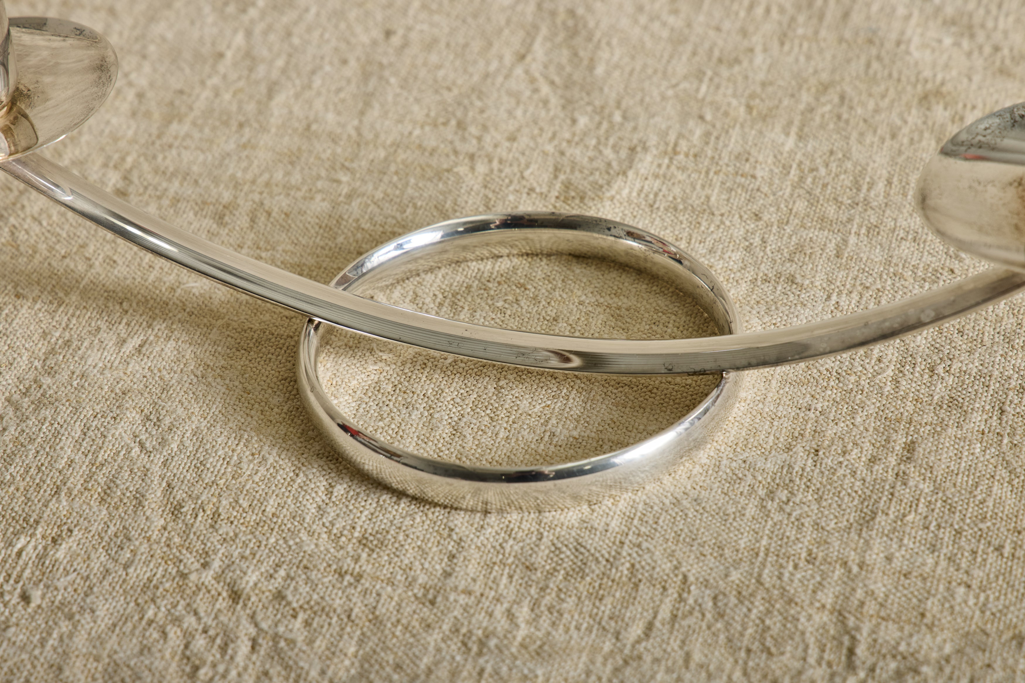 Silver Plated Candlestick Holder