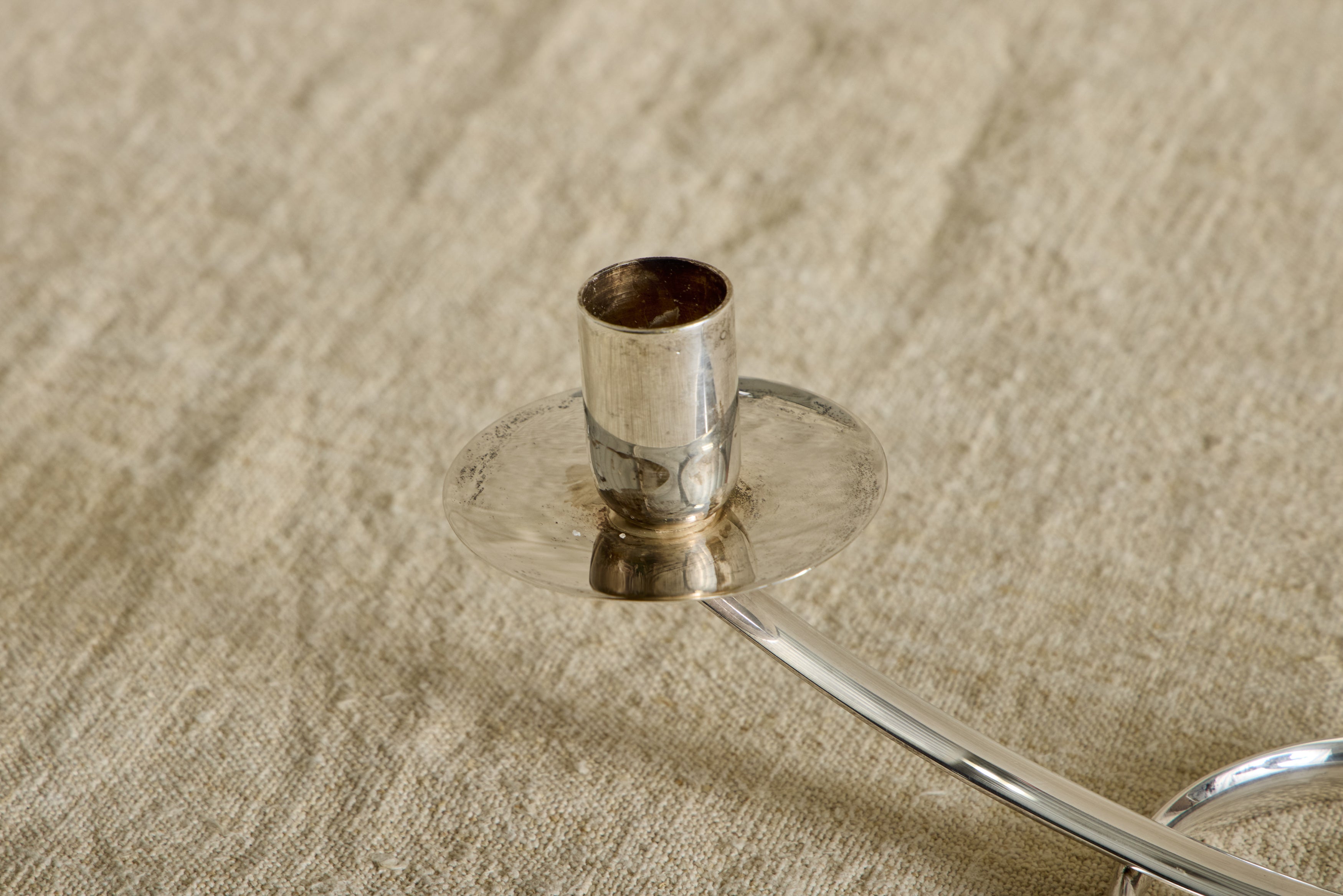 Silver Plated Candlestick Holder