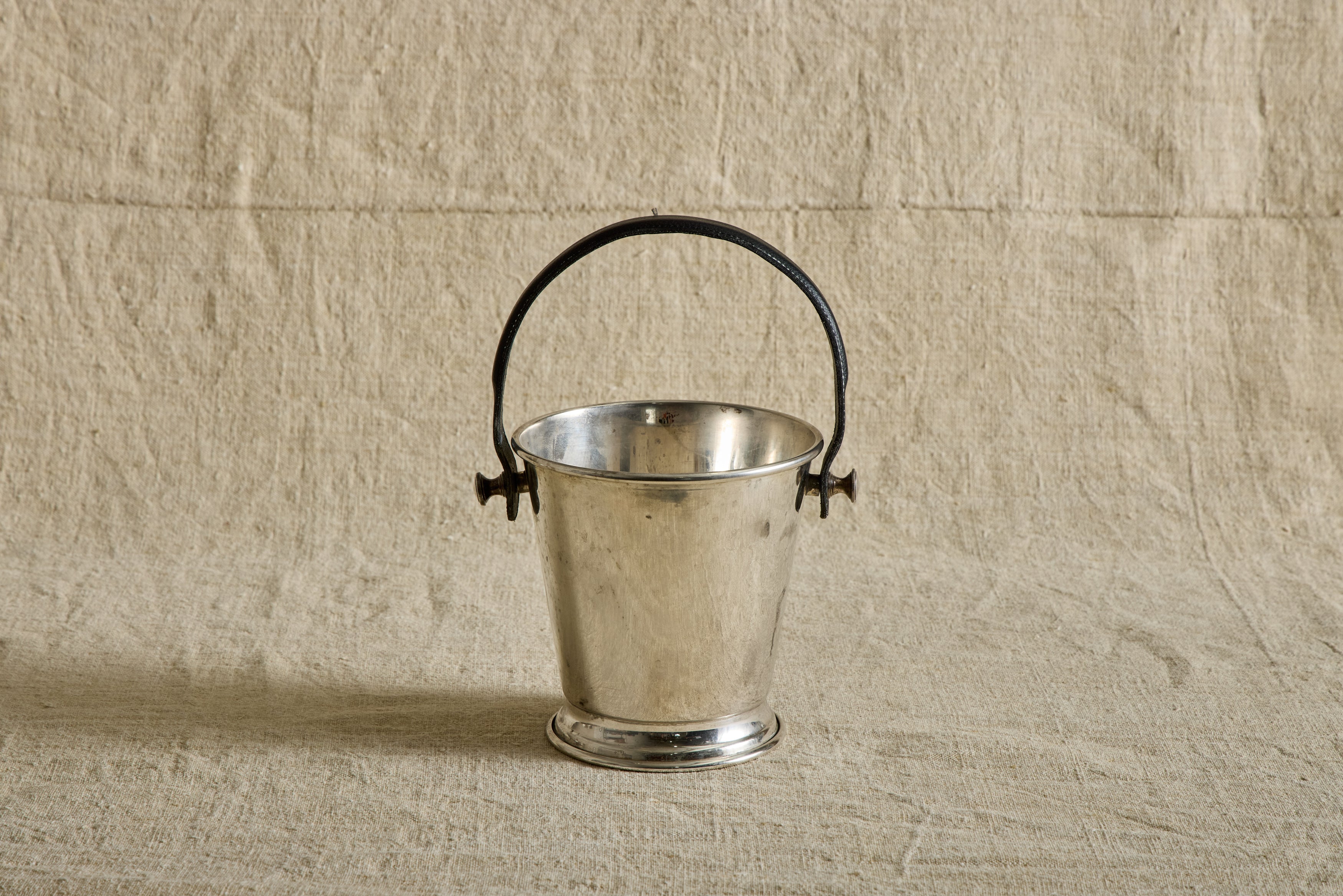 Leather Handle Ice Bucket