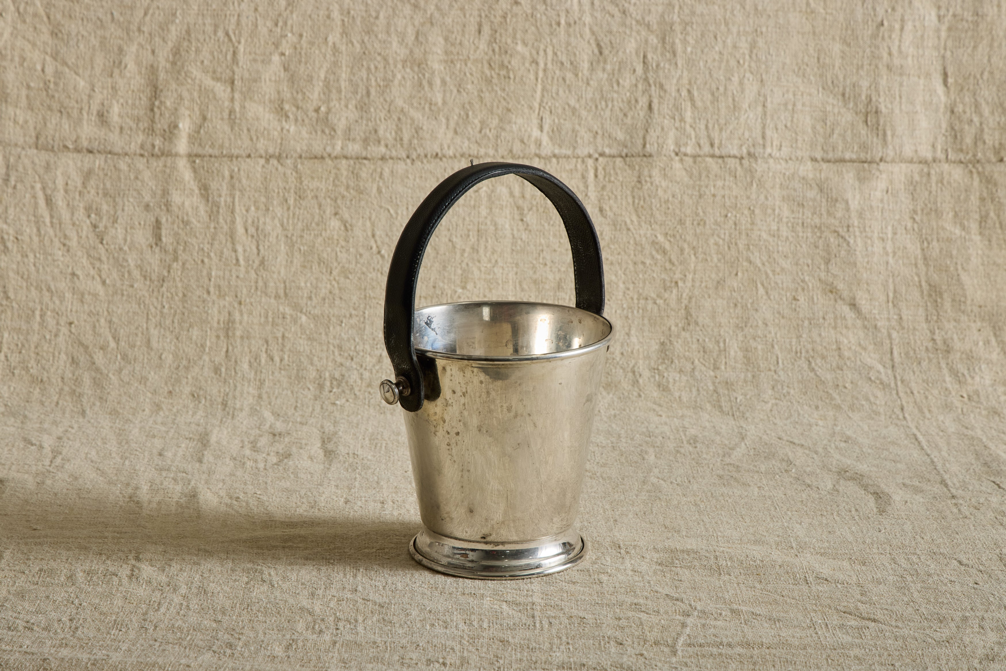 Leather Handle Ice Bucket
