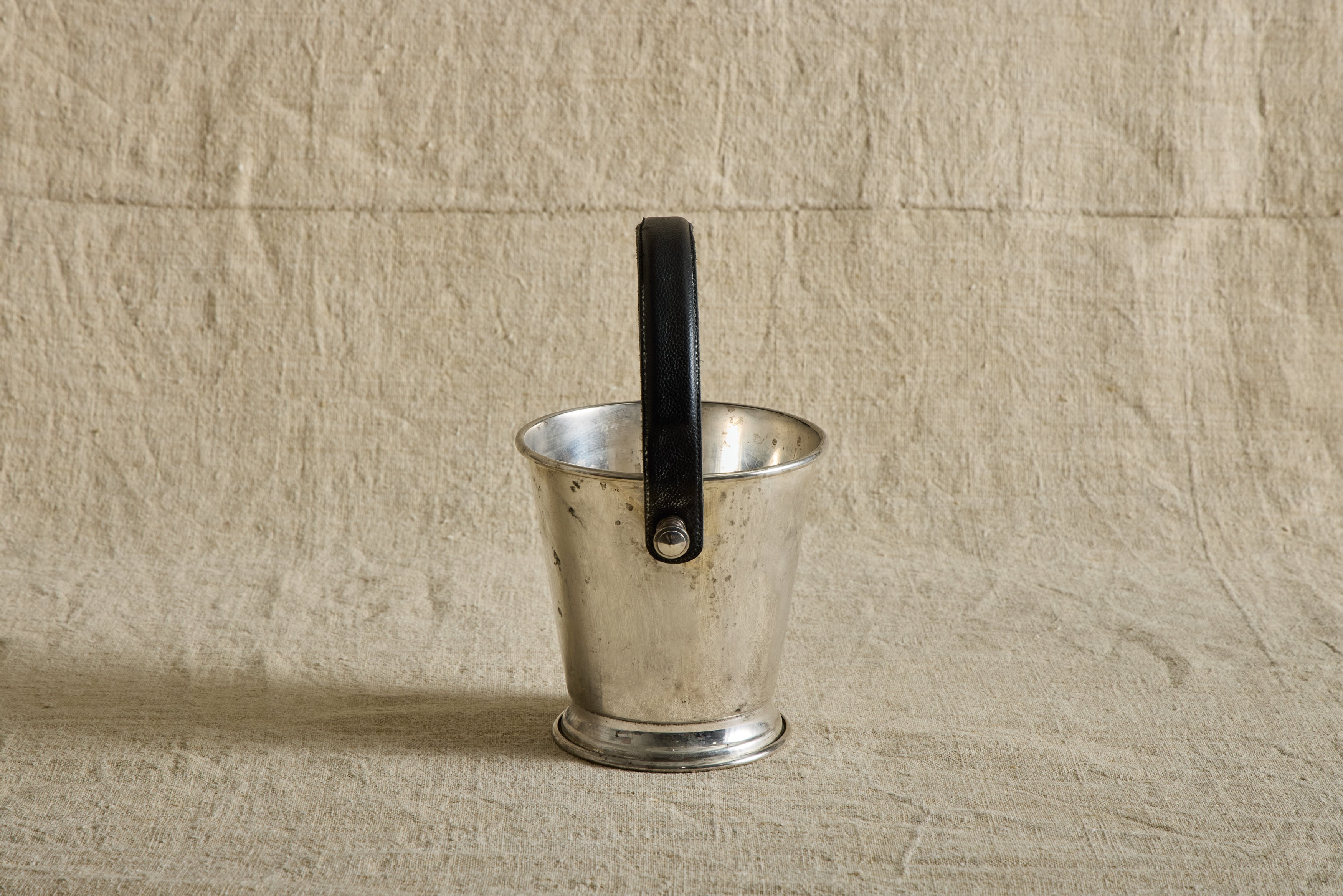 Leather Handle Ice Bucket