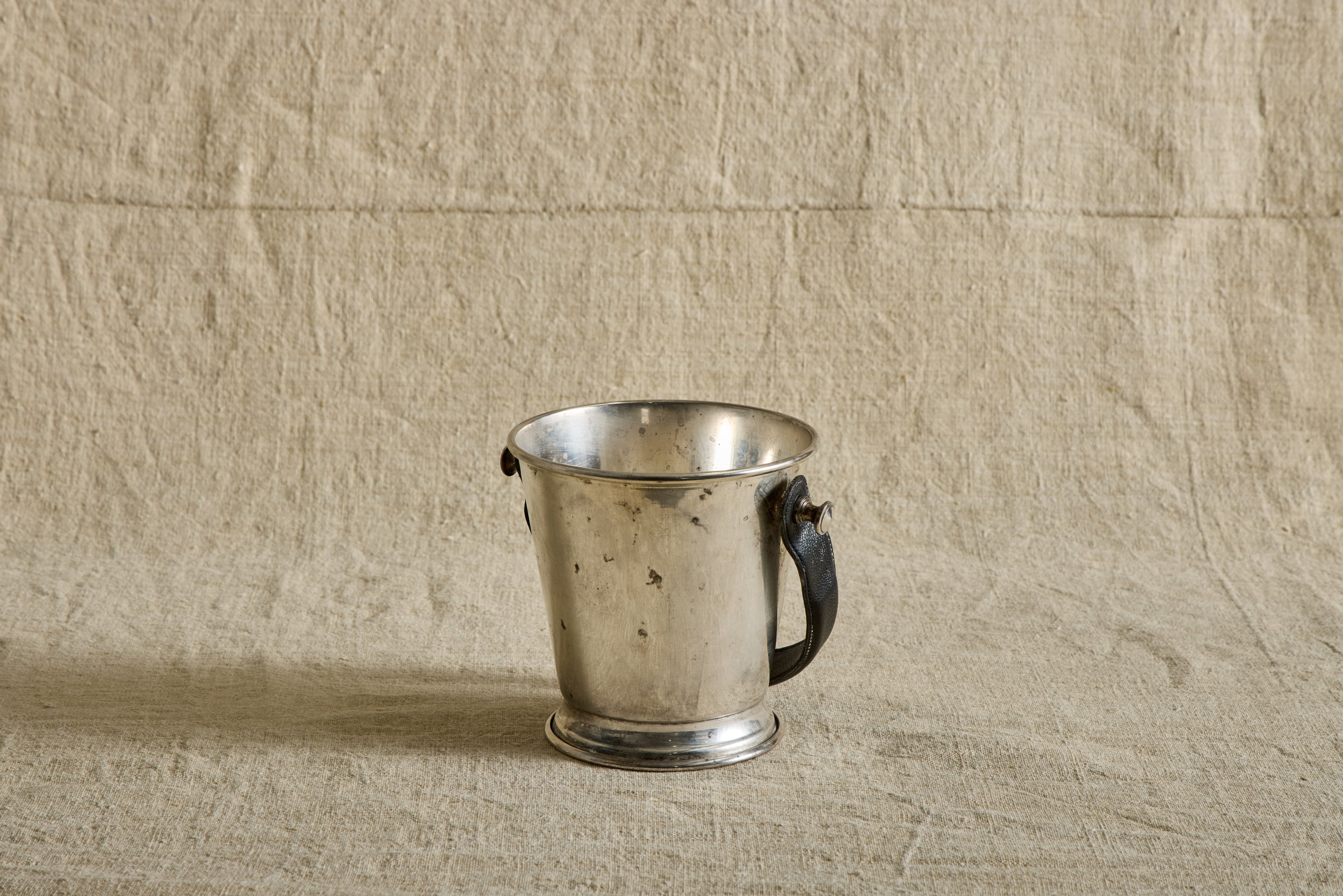 Leather Handle Ice Bucket
