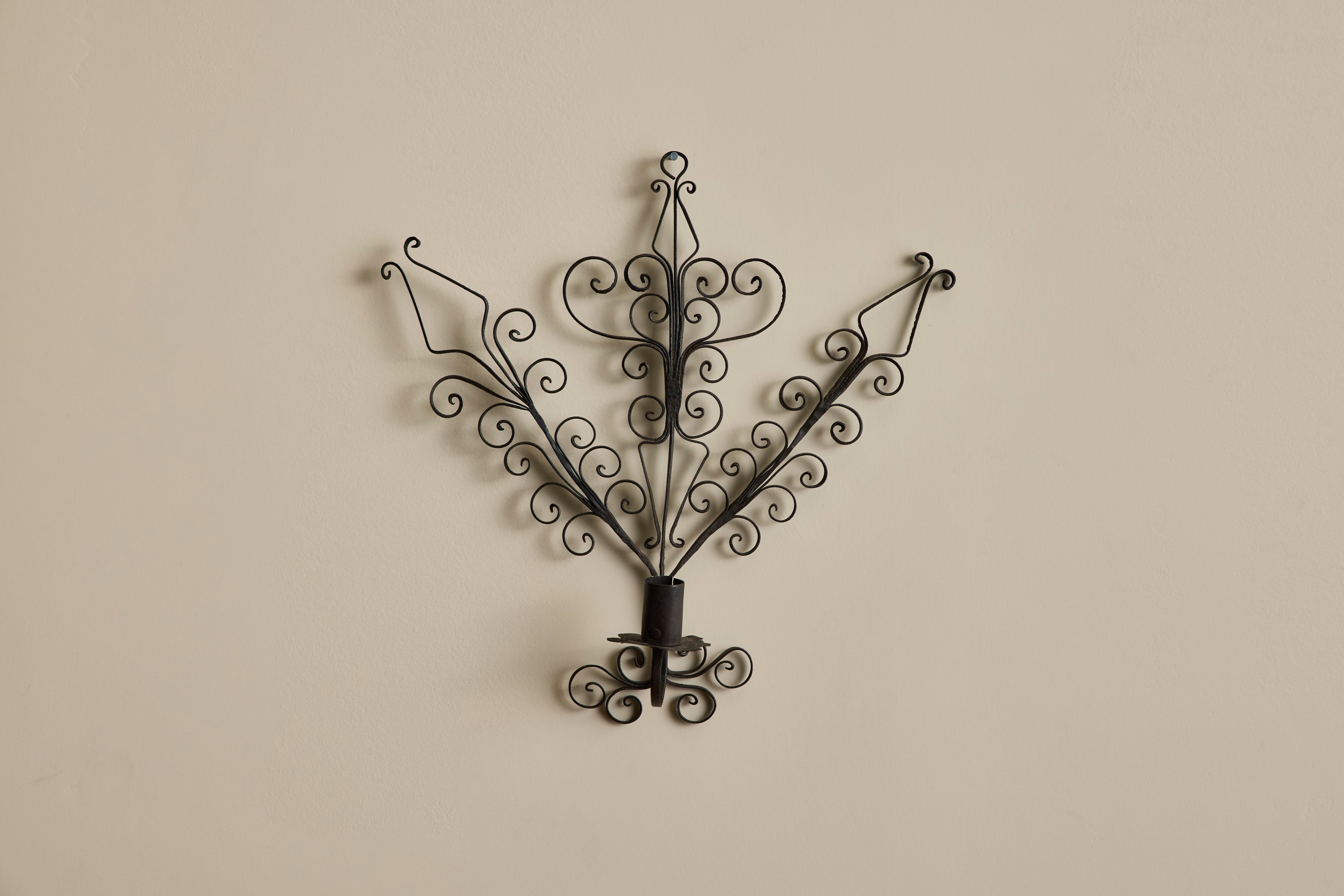 French Iron Candle Sconce No. 3