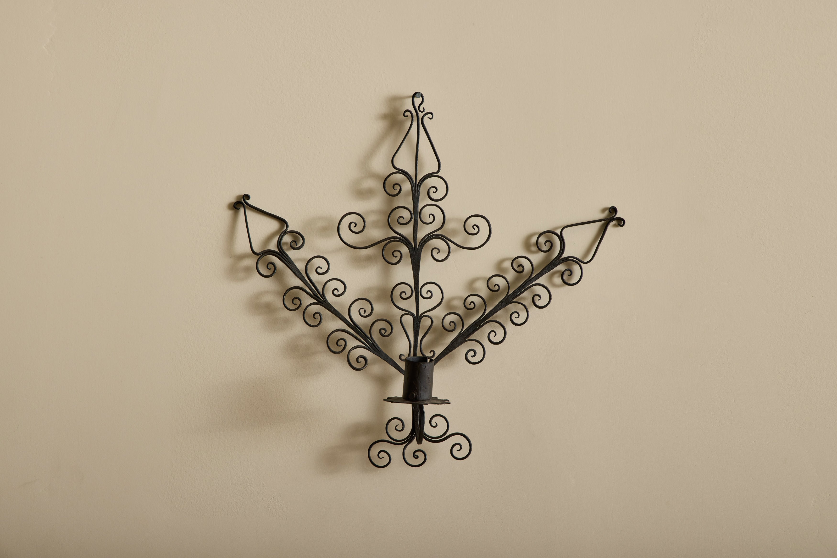 French Iron Candle Sconce No. 4