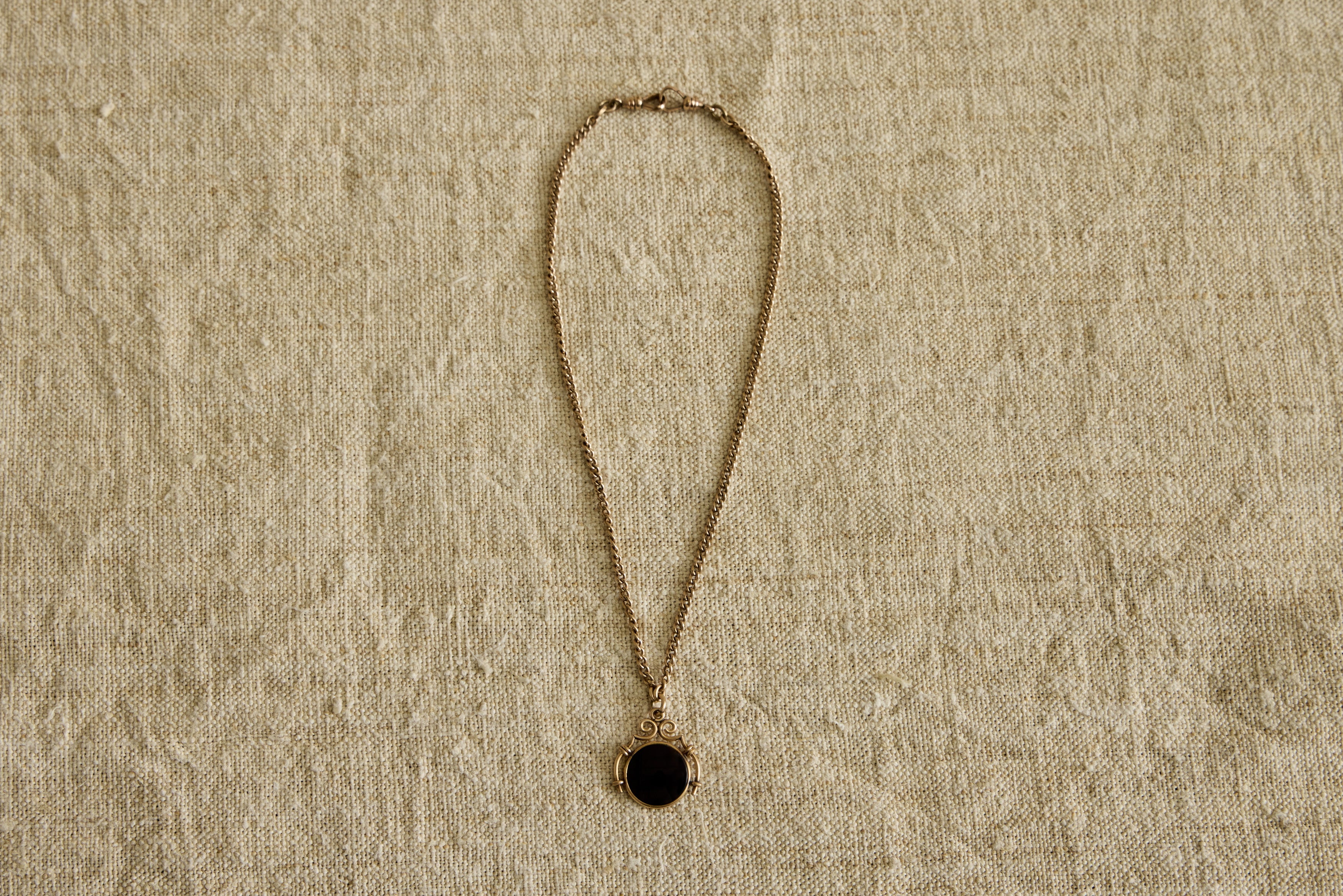 19th Century Round Intaglio Necklace