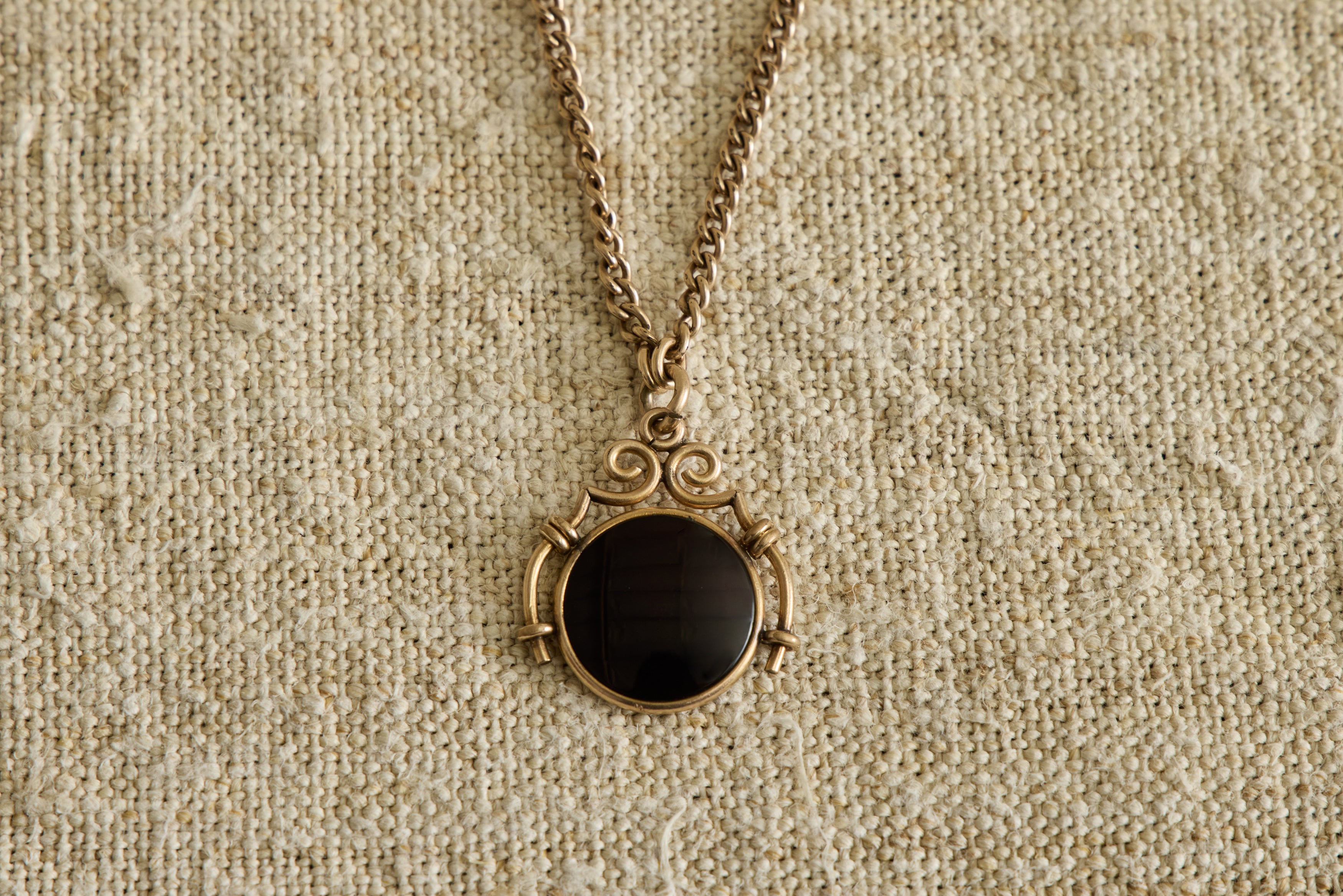 19th Century Round Intaglio Necklace
