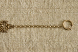 Early 20th Century Woven Drop Fob Bracelet