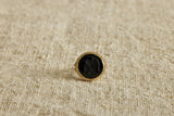 1920s Gold Agate Round Intaglio Ring