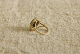 1920s Gold Agate Round Intaglio Ring