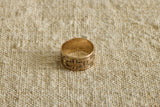 Victorian Tartan Etched Wide Band
