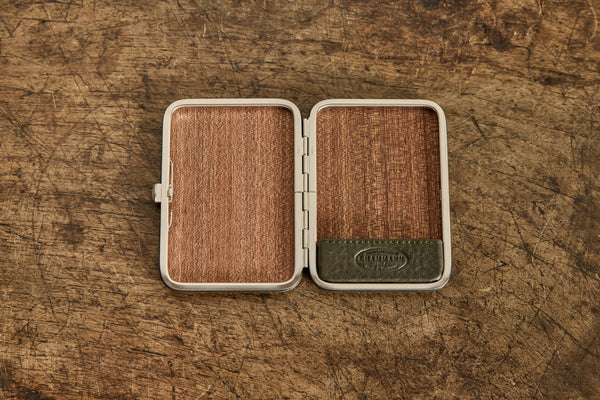 Olive Leather Cigarette Case