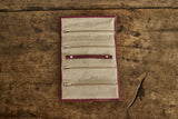 Burgundy Leather Jewelry Roll