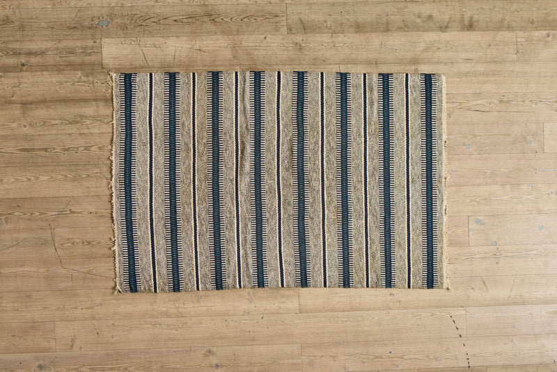 Swedish Striped Rug 4’2 X 6’5
