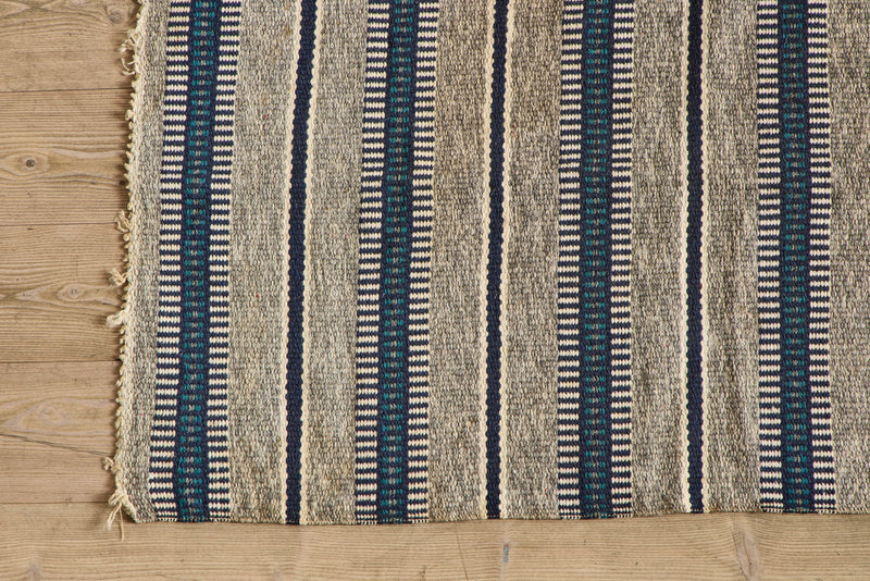 Swedish Striped Rug 4’2 X 6’5