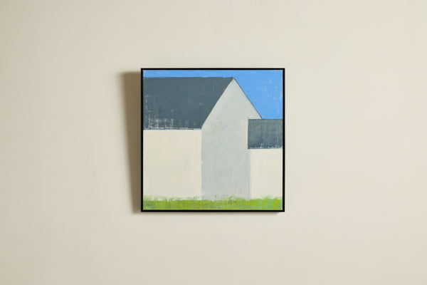 Two White Barns