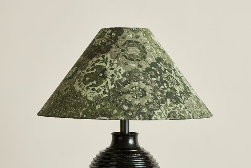 Linen Lampshade in Caspar, Juniper