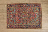 Multicolor Heriz Rug  7’2 X 9’11