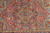 Multicolor Heriz Rug  7’2 X 9’11