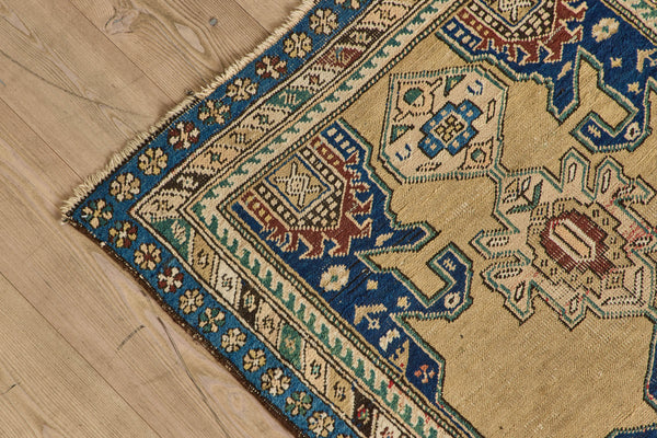 Blue & Gold Persian Runner 3’4 X 10’2