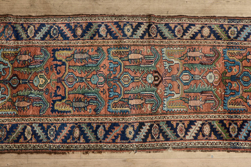 Blue & Bluish Tribal Runner 3’3 x 10’4