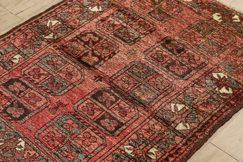 Geometric Baluch Throw Rug 3’ X 3’9